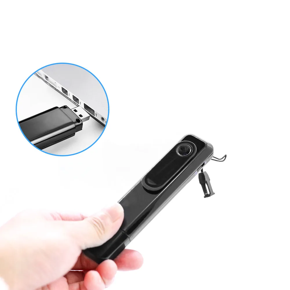 008 1080P Mini Camera Cam Video Smart Voice Recording Audio Recorder Pen USB U Disk Collar Clip