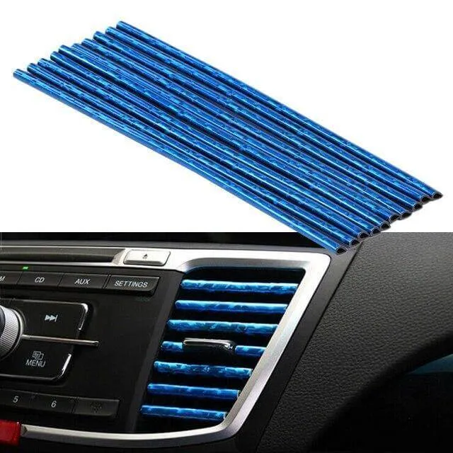 10PCS DIY Car Air Outlet Decorative Strip