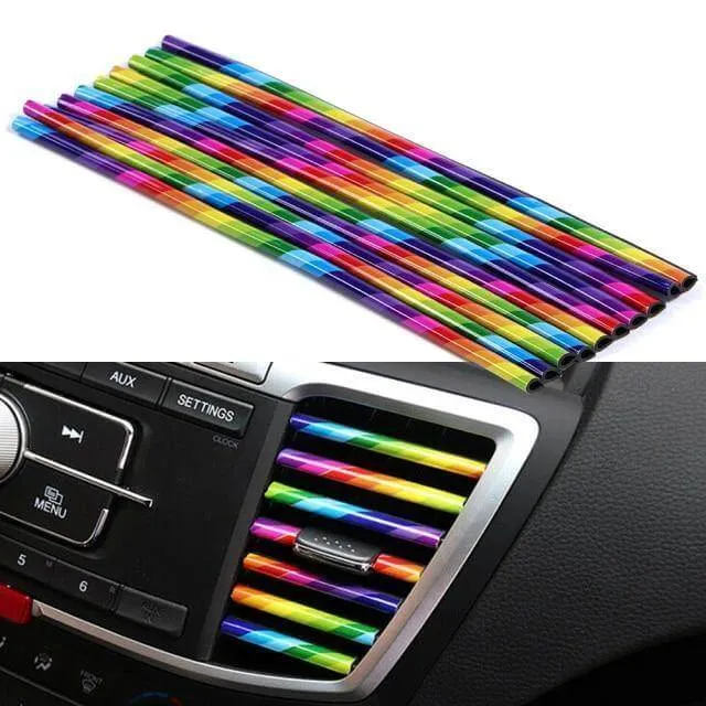 10PCS DIY Car Air Outlet Decorative Strip