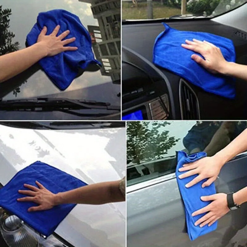 10pcs Microfiber Towel Set Perfect for Car  Household Cleaning