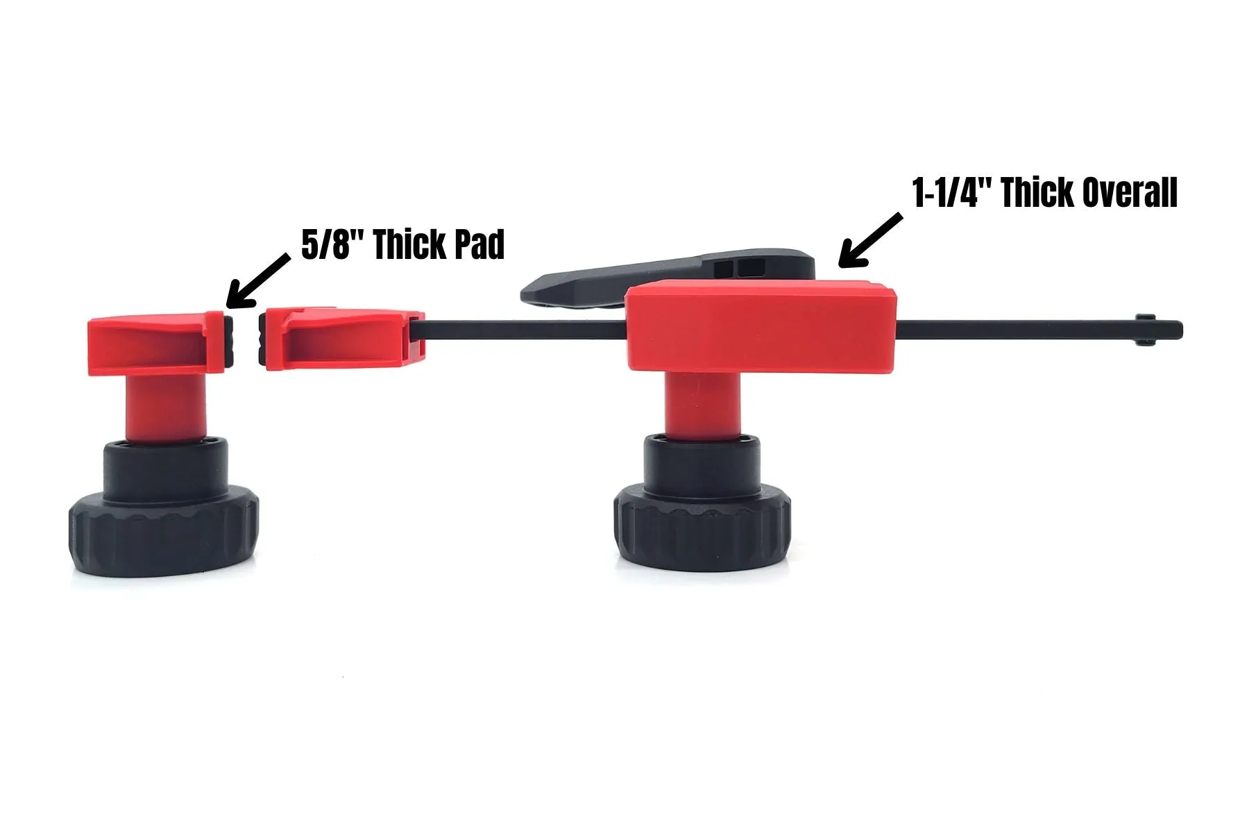 12 Piece MFT Table 20mm Dog Hole Workbench Vertical and 4” Reach Horizontal Holddown Clamp Kit