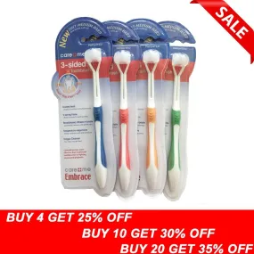 1pcs Three sides toothbrush ultrafine soft-bristle toothbrush