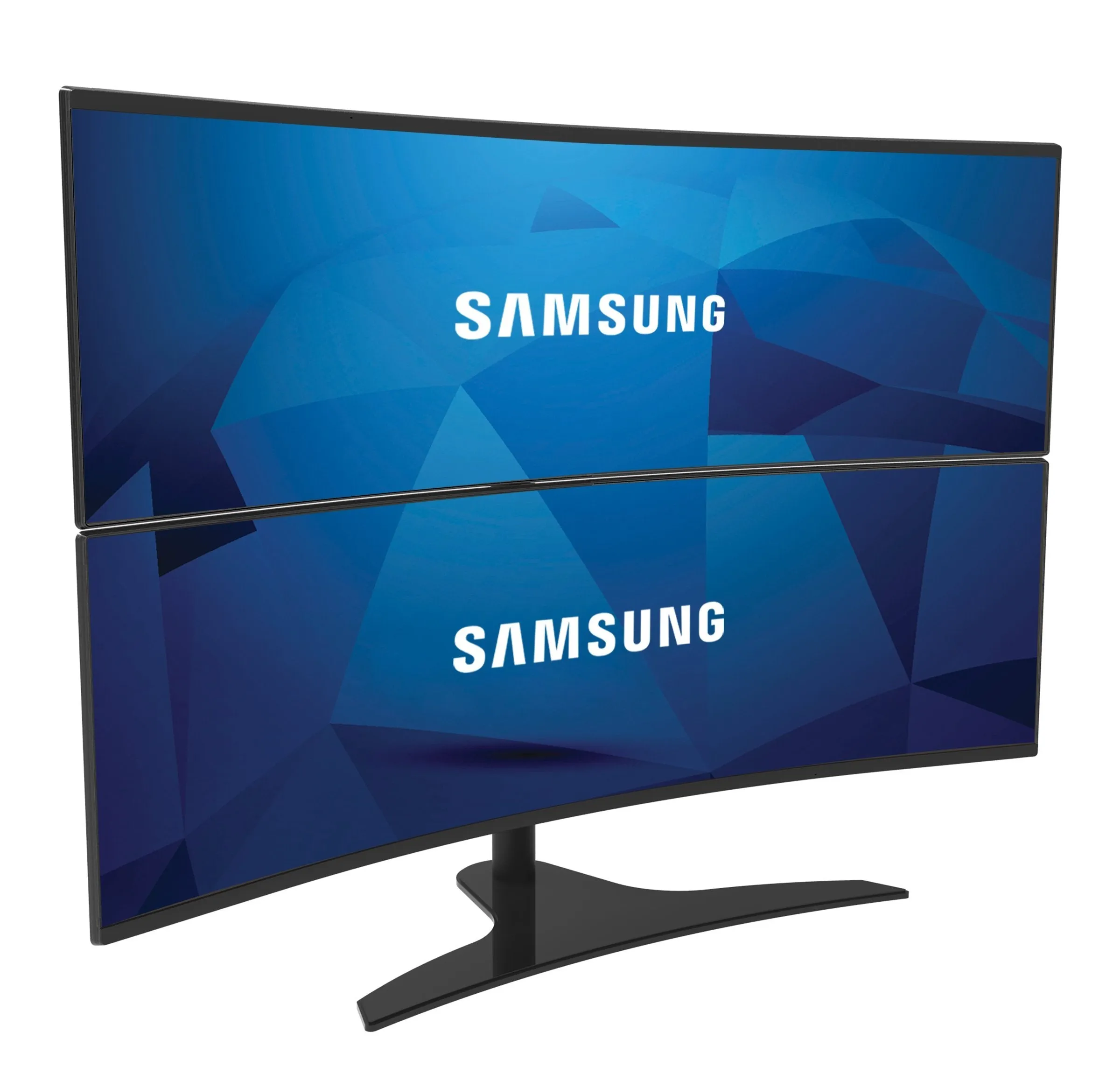 1x2 Freestanding Desktop Stand for 43" & 49" Samsung Super Ultra-Wide Curved Monitors