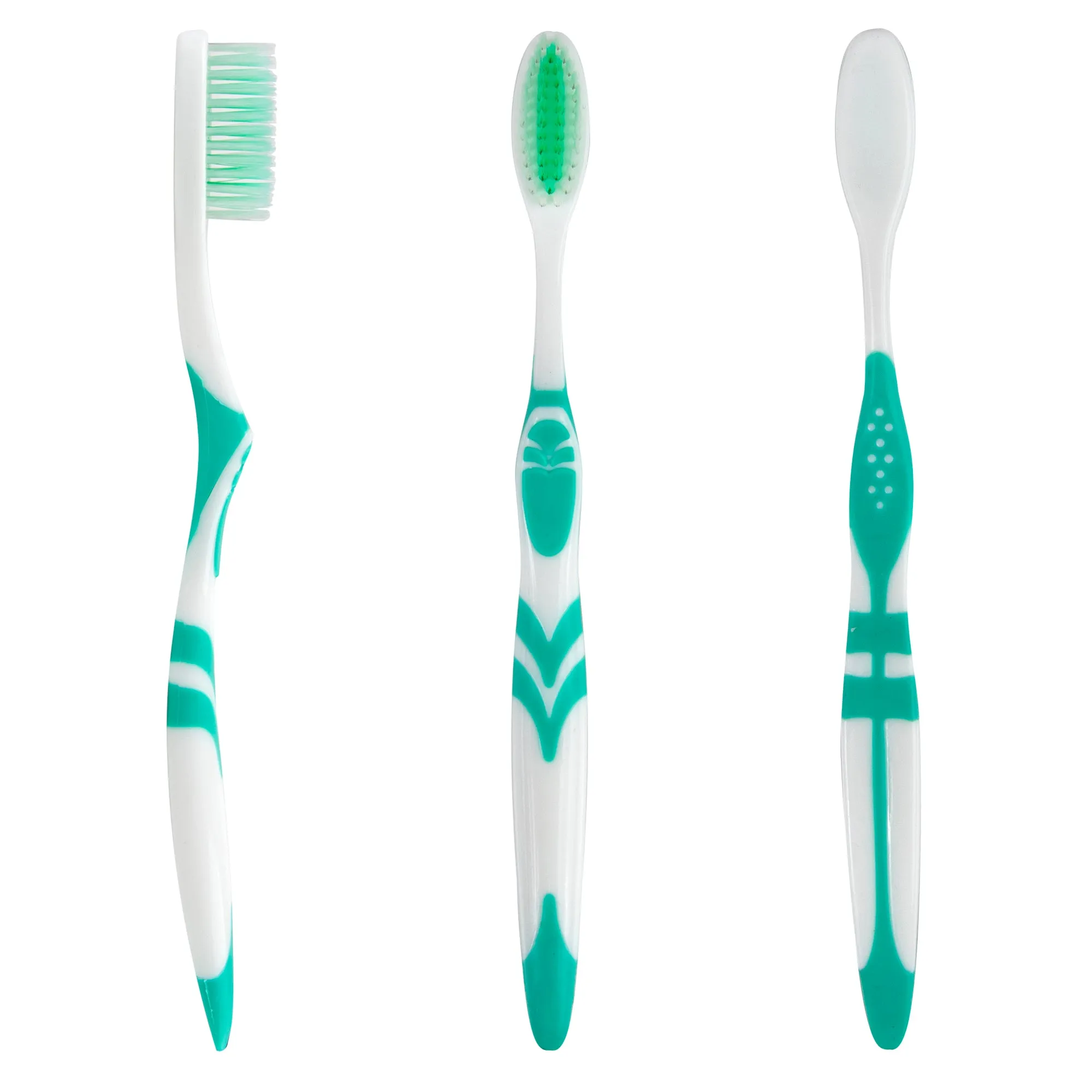 46 Bristle Head Adult Toothbrush - 4 Colors