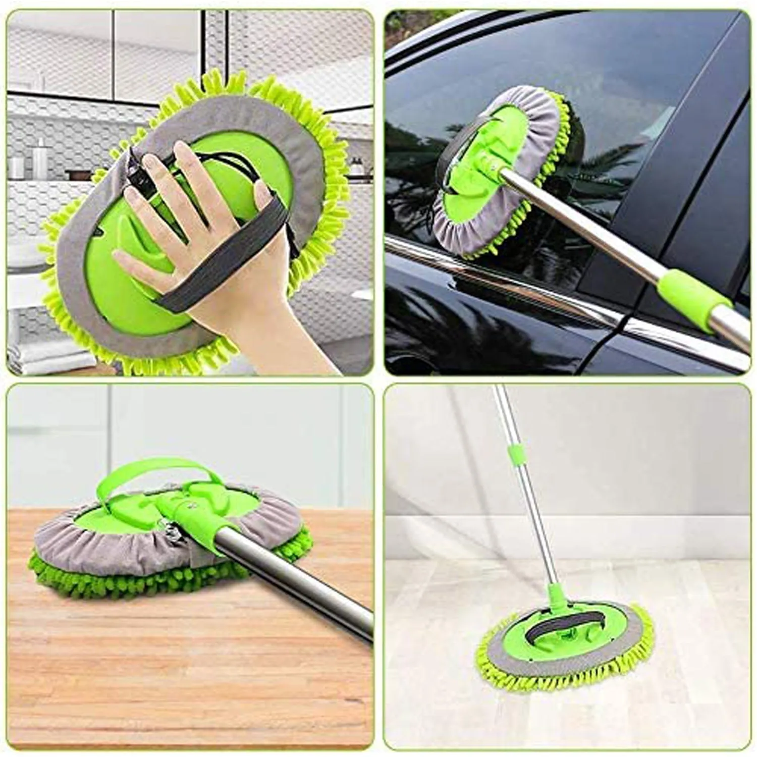 4987 Car Duster Microfiber Flexible Duster Car Wash | Car Cleaning Accessories | Microfiber | brush | Dry / Wet Home, Kitchen, Office Cleaning Brush Extendable Handle