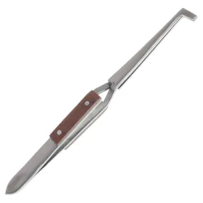 6.25 inch Right Angle Blunt Tip Clamp Tweezer - Fiber Grips