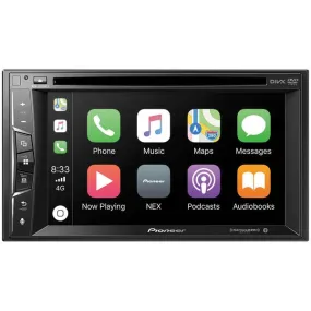 6.2" Double-DIN In-Dash NEX DVD Receiver with Bluetooth(R), Apple CarPlay & SiriusXM(R) Ready