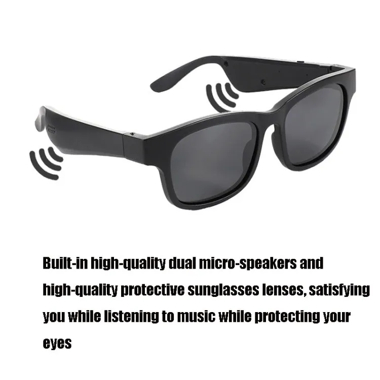 A12 Smart Bluetooth Audio Sunglasses Bluetooth Glasses(Silver)