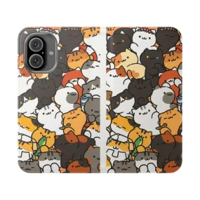 Adorable Cartoon Cat Phone Case Cover