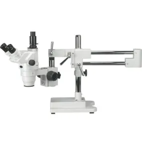 AmScope ZM-4 Series Ultimate Zoom Trinocular Stereo Microscope 6.7X-90X Magnification on 3D Boom Stand