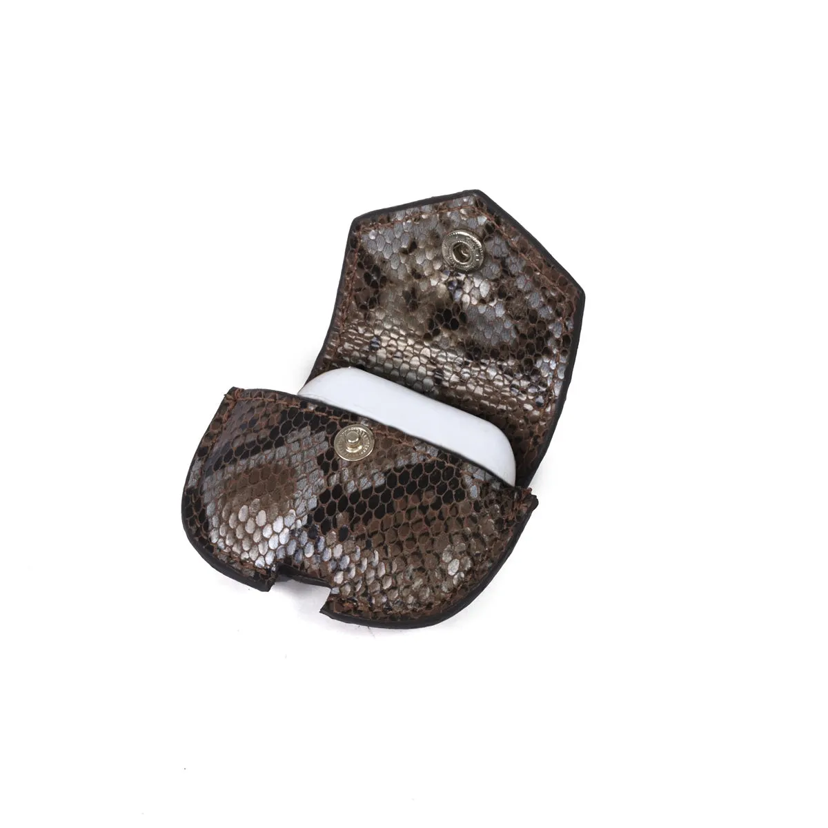 Apple Air-Pods Texture Of Snake Leather Carrying Case