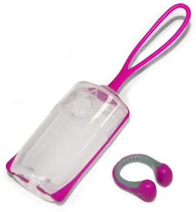 Aqua Sphere Silicone Nose Clip with Carrying Case - Pink