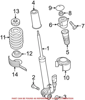 Audi Coil Spring – Rear 8R0511115BP