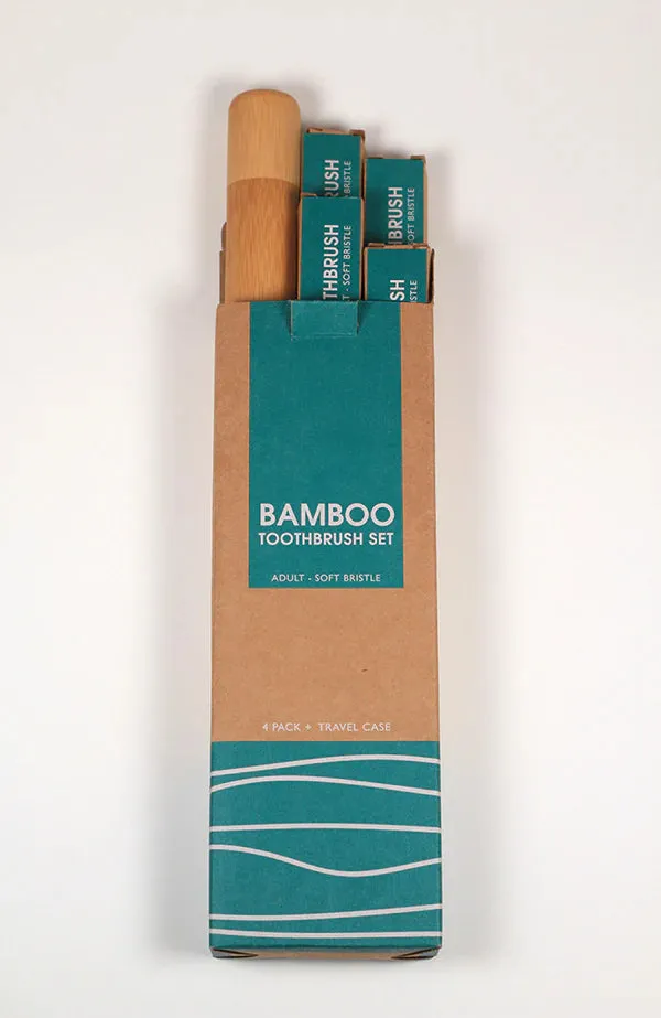 Bamboo Toothbrush Set