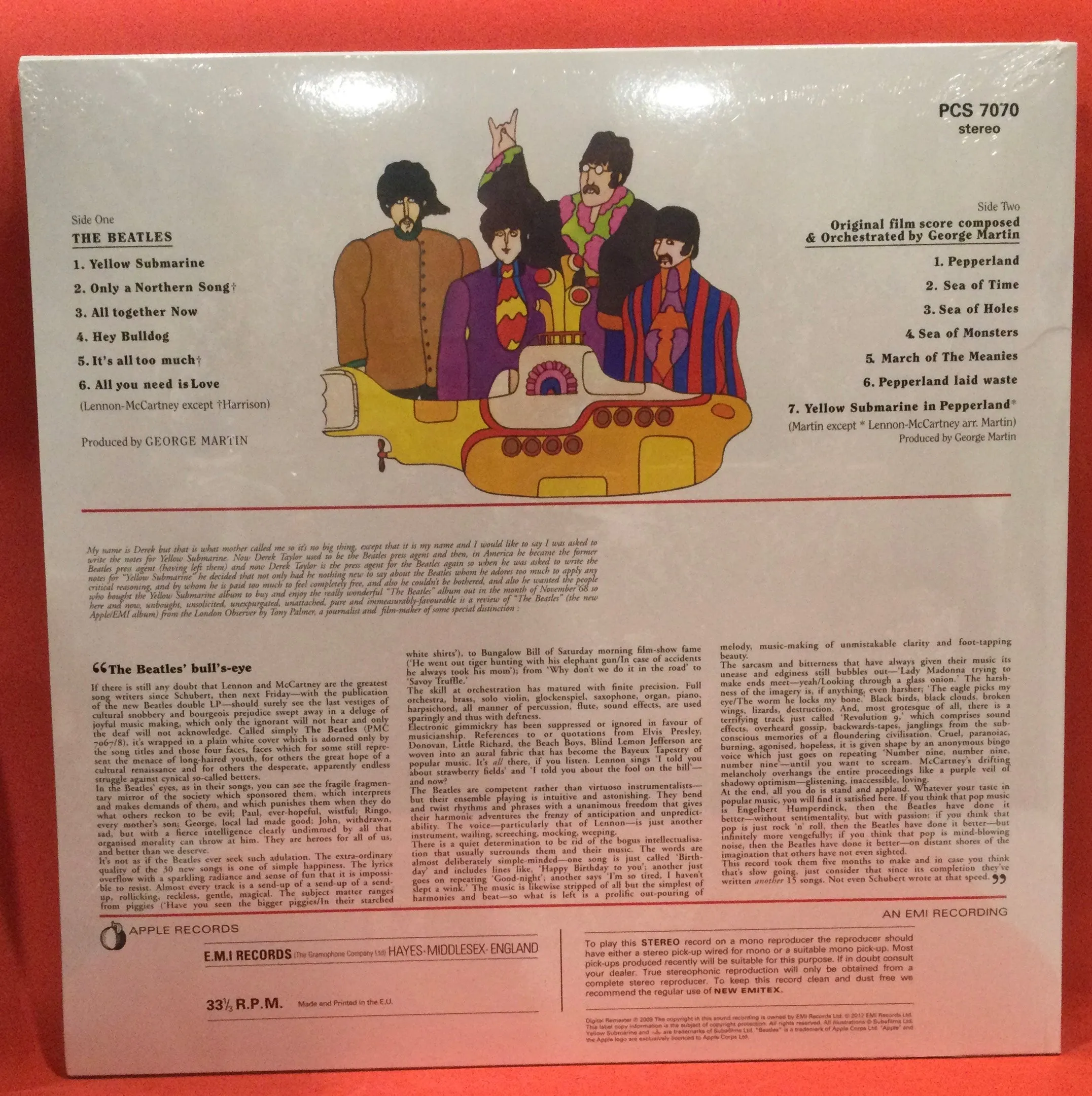 BEATLES, THE - YELLOW SUBMARINE - REMASTERED (VINYL) BRAND NEW