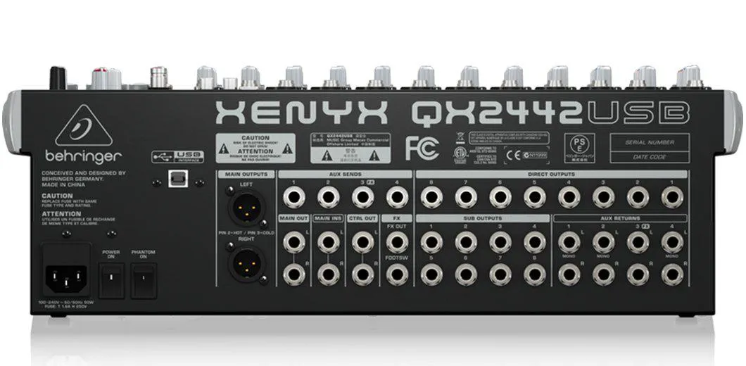 Behringer XENYX QX2442USB 18ch Analogue Mixer