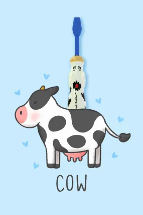 Brush Buddies Talkin Moo Reece (Cow)Toothbrush -Blue