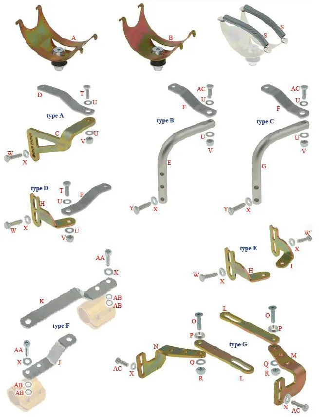 C. 0256.F0 Tony Kart OTK Silencer Cradle Support Connection (Type A)