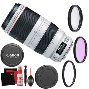 Canon EF 100-400mm f/4.5-5.6L is II USM Lens Accessory Bundle International Model