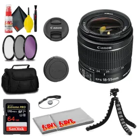 Canon EF-S 18-55mm f/3.5-5.6 IS II Lens   SanDisk 64GB Card   MORE