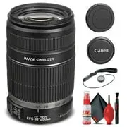 Canon EF-S 55-250mm f/4-5.6 IS II Lens (5123B006)   Filter   Cap Keeper   More