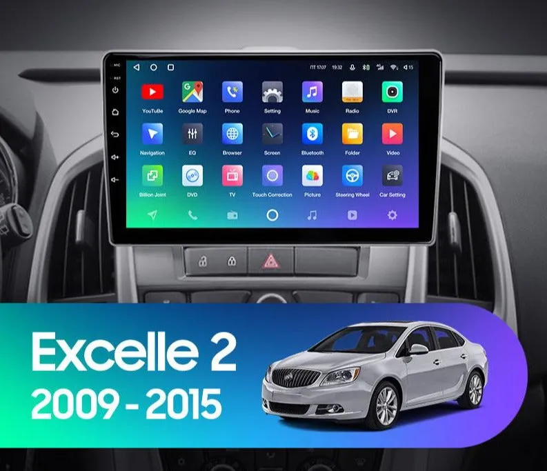 Car Dealz Premium Advanced 4G Data Model 10.2" Android 12.0 For Buick Excelle 2 2009 - 2015 In Dash Plus OEM Fascia