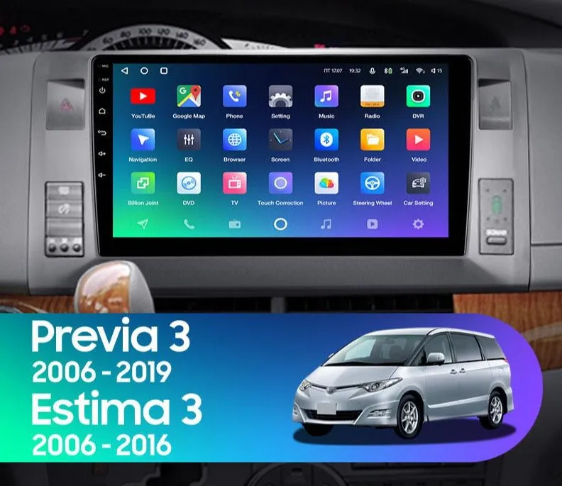 Car Dealz Premium Advanced 4G Data Model 10.2" Android 12.0 For Toyota Previa XR50 3 III 2006 - 2019 Estima AHR20 XR50 3 III 2006 - 2016