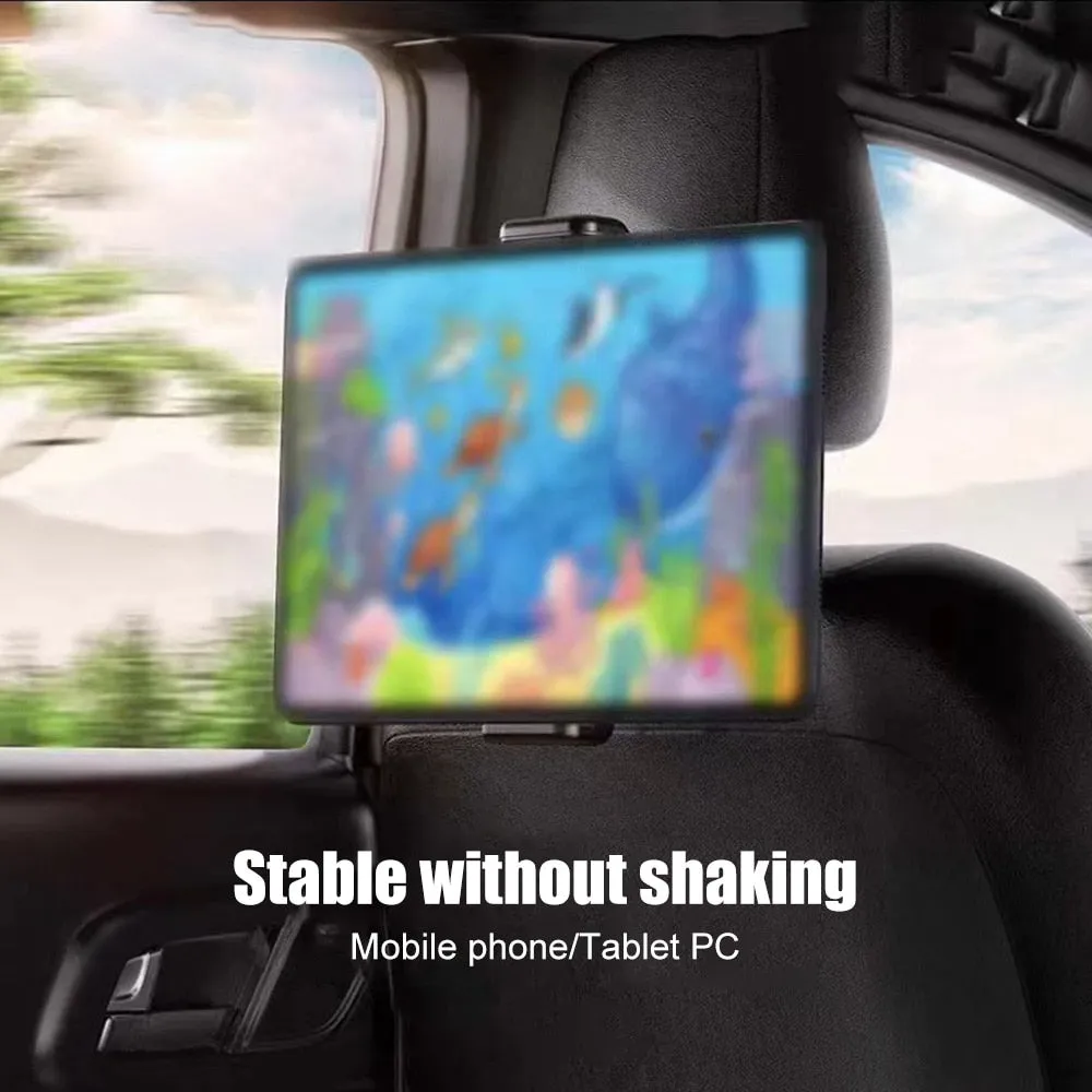 Car Headrest Tablet Mount Holder Clips 360 Degree Rotating