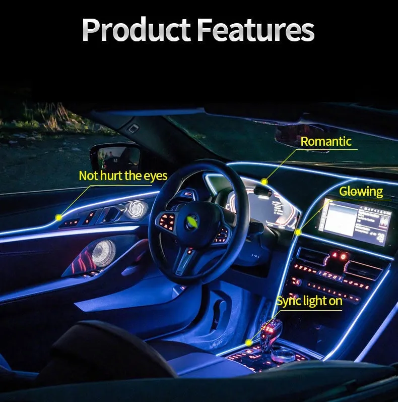 Car Interior Decorative LED Strip Atmosphere Light