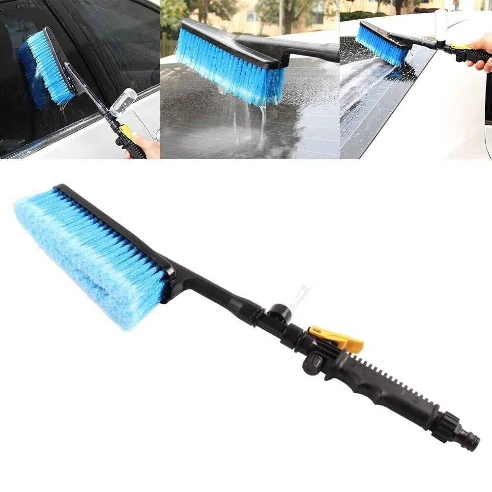 Car Washing Brush with Hose Attachment and Soap Dispenser