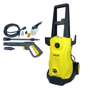 CARBINIC x Cheston Pressure Washer 1500W 120 Bar | Multipurpose High Pressure Pump Electric Car Washing Machine- Portable for Car Bike Cleaning | Outlet Hose Included | Yellow