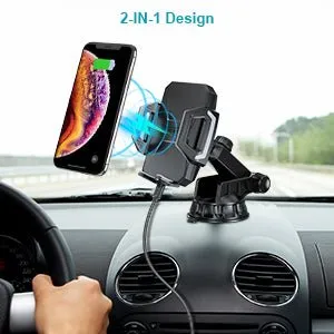 Choetech 15W Wireless Car Mount - Black T521-S