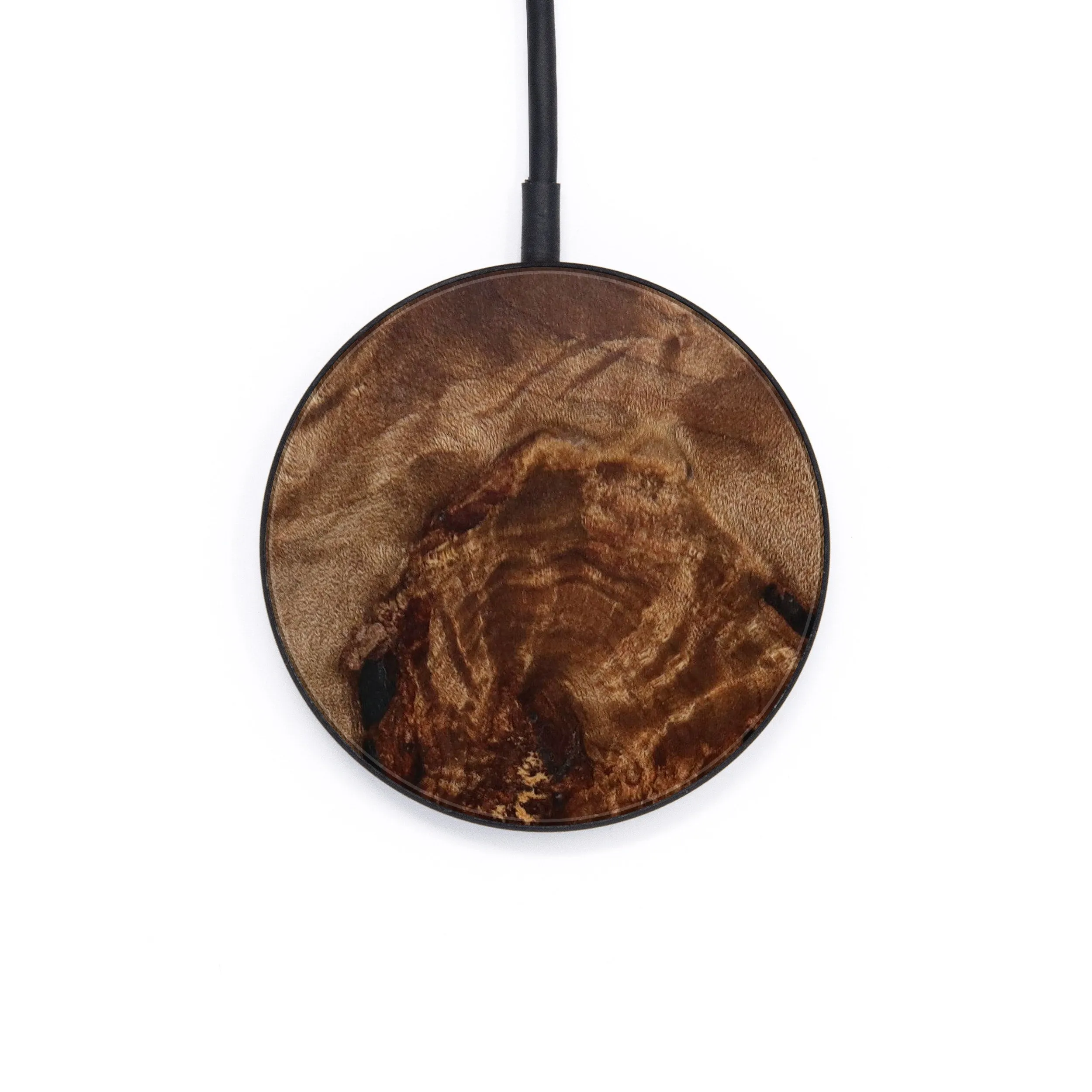 Circle Burl Wood Wireless Charger - Brenden (Wood Burl, 644340)