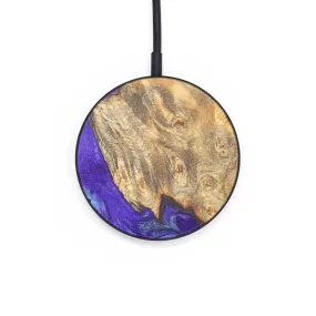 Circle Wood Resin Wireless Charger - Adrienne (Purple, 678078)