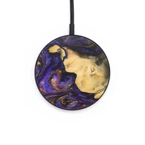 Circle Wood Resin Wireless Charger - Albert (Purple, 702895)