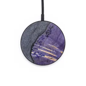 Circle Wood Resin Wireless Charger - Brittani (Pure Black, 704861)