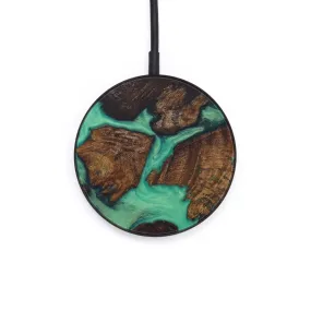 Circle Wood Resin Wireless Charger - Caren (Mosaic, 576979)