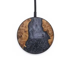 Circle Wood Resin Wireless Charger - Chuck (Pure Black, 706760)