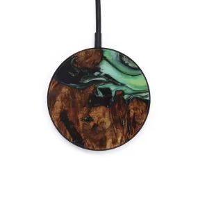 Circle Wood Resin Wireless Charger - Darron (Dark Green, 585812)