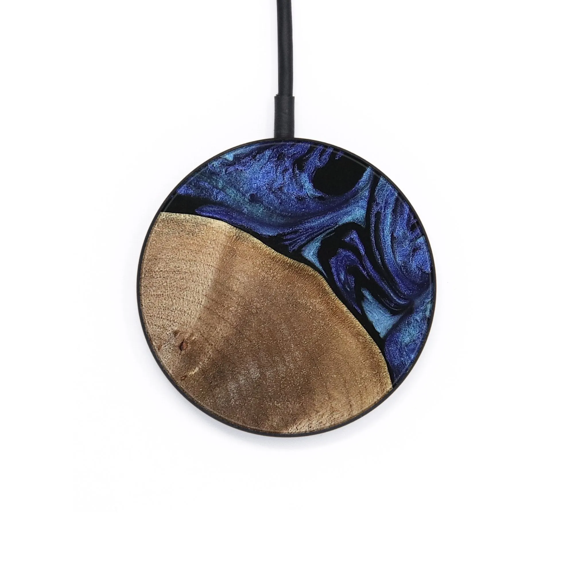 Circle Wood Wireless Charger - Jackie (Blue, 741449)