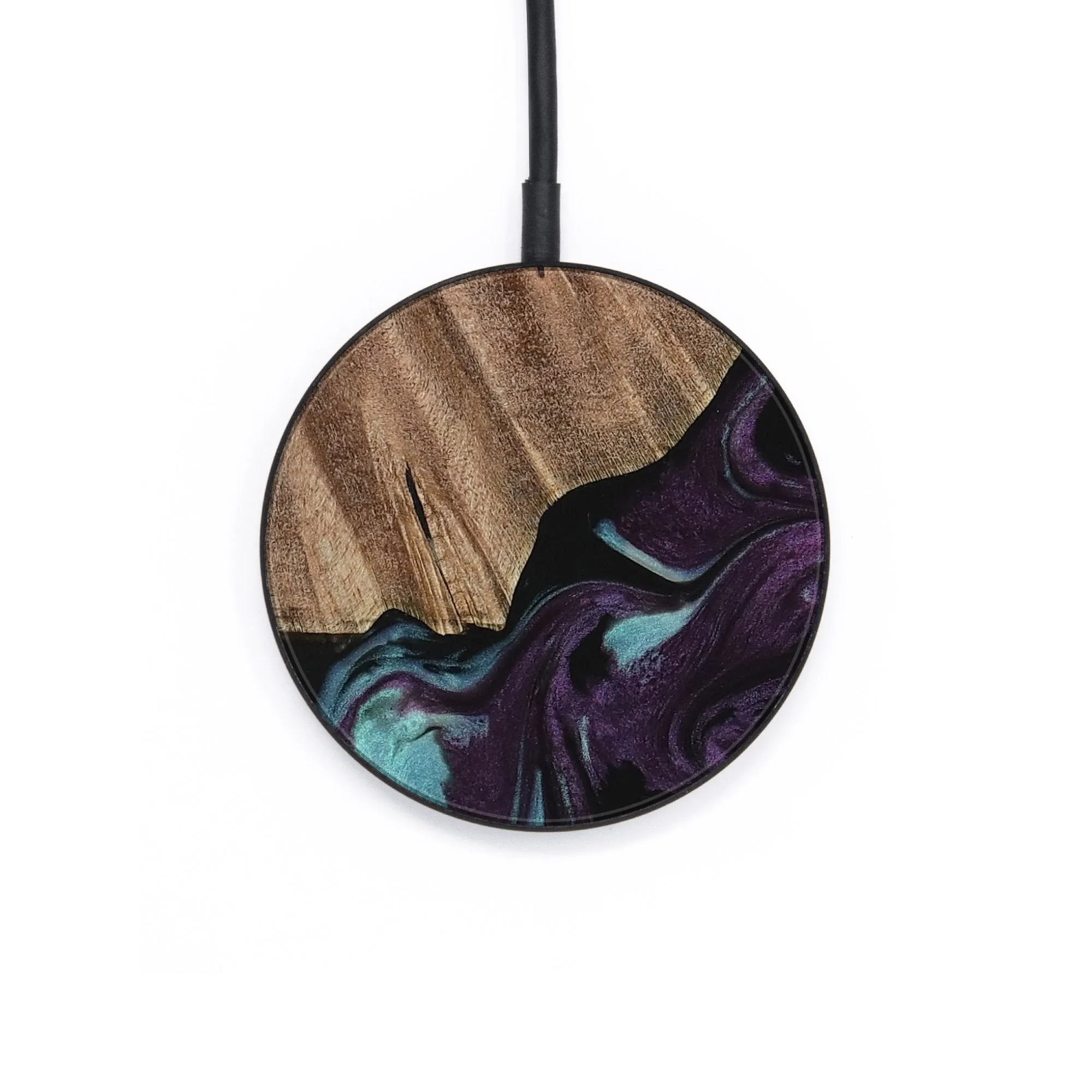 Circle Wood Wireless Charger - Loula (Purple, 729975)