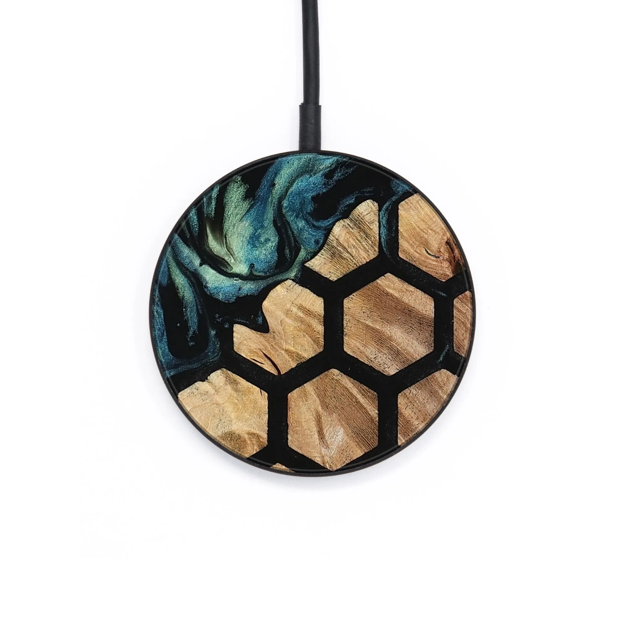 Circle Wood Wireless Charger - Martine (Pattern, 737369)