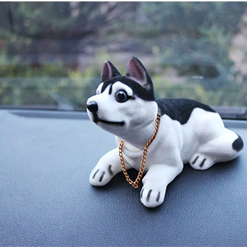 Cute Head Shaking Dogs Car Decor