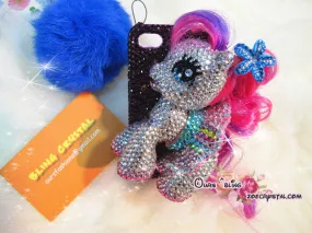 Czech/ Swarovski My Little PONY with Skirt 3D BLING Crystal  Cell Phone Case