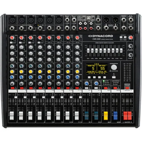 Dynacord CMS 600-3 Compact 8-Channel Mixer F.01U.276.404