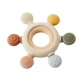 Emery Silicone   Wood Sensory Teether