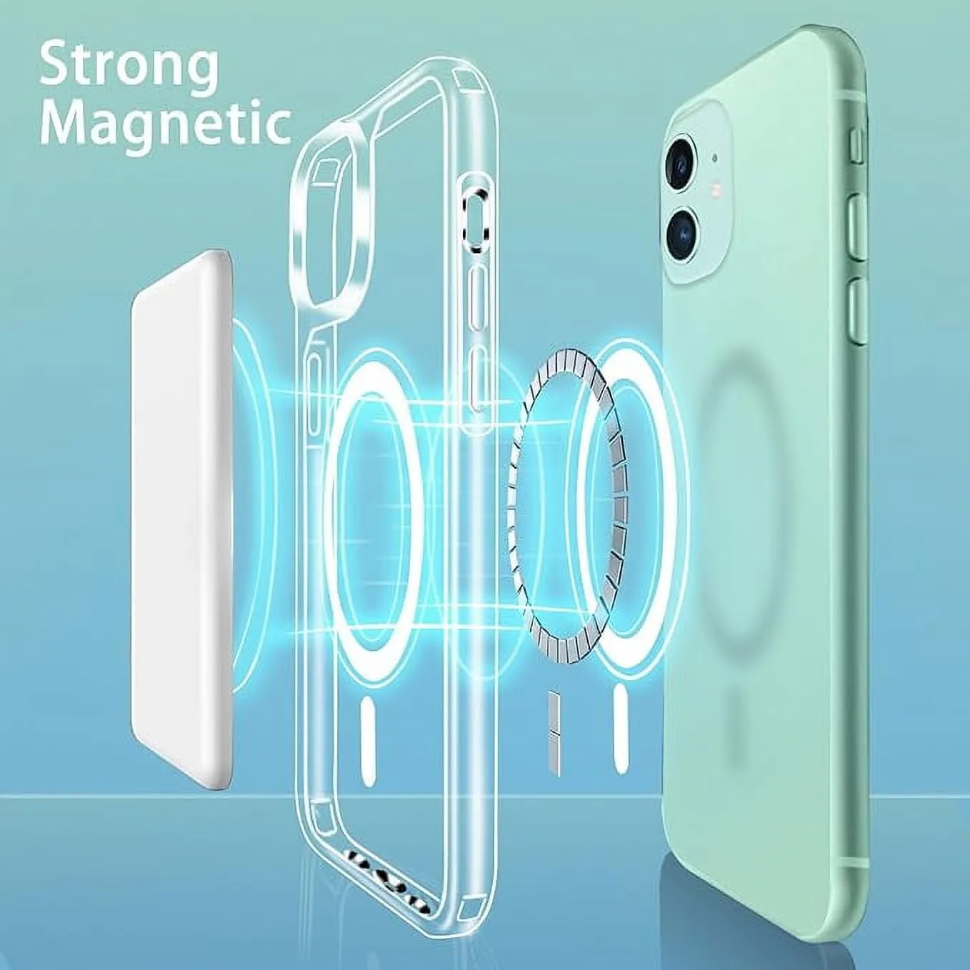 Entronix Apple iPhone 11 [Magnetic-Compatible] Crystal Clear Case - Sturdy