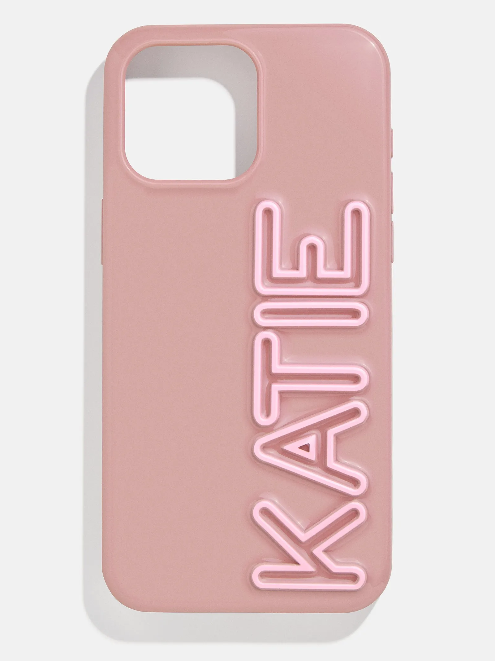 Fine Line Custom iPhone Case - Mauve/Light Pink