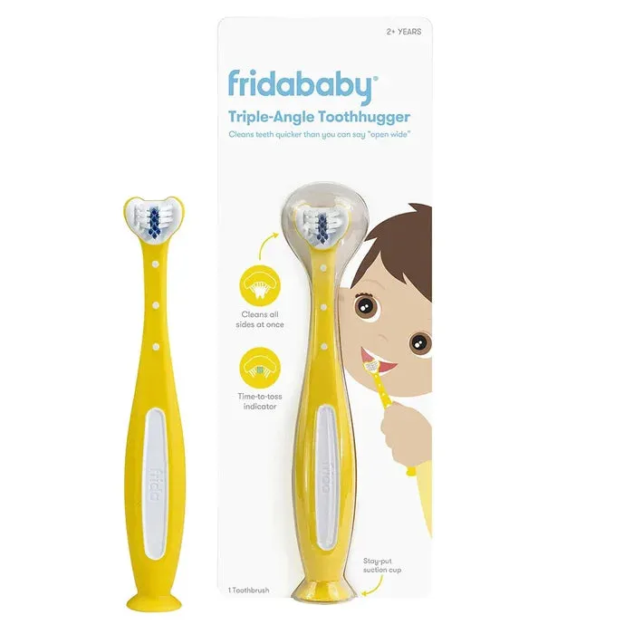 Fridababy - Triple-Angle Toothhugger Training Toothbrush For Toddler - Yellow