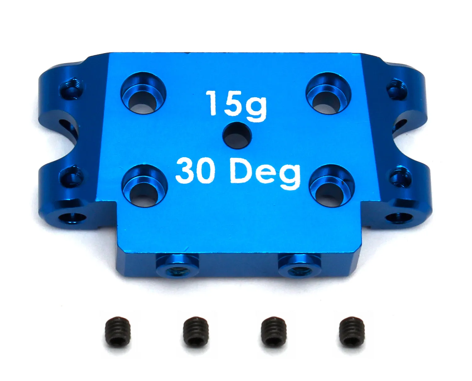 FT Aluminum Bulkhead, 30 deg, blue (ASS91368)